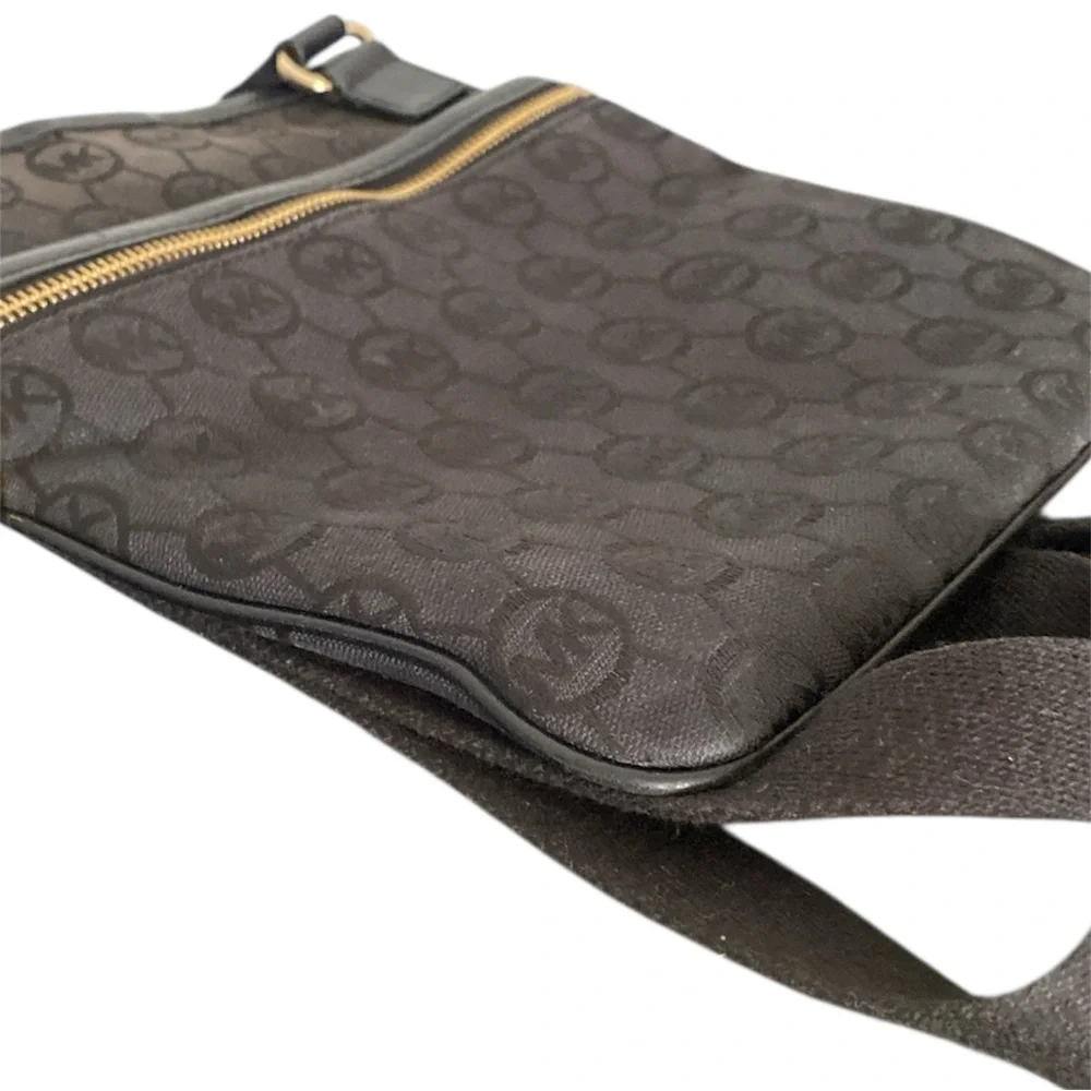 Michael Kors Black and Gold Messenger Bag